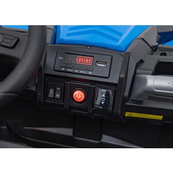 Duży Buggy dla dzieci UTV X3 Off-Road 2-osobowy 4 x 200W Niebieski BBH-028.NIE